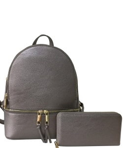 Fashion 2-in-1 Backpack LP1062W PEWTER